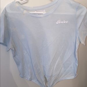 PacSun Kendall & Kylie Baby Blue Babe CropTop